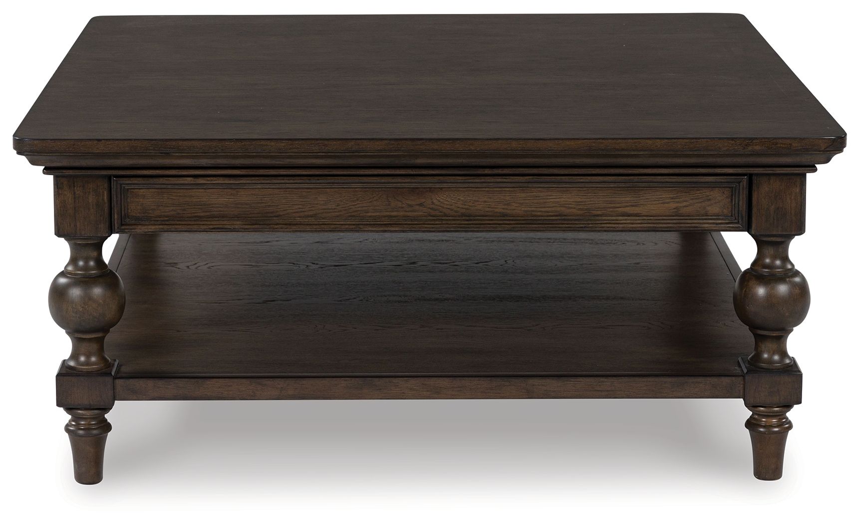 Veramond - Dark Brown - Square Cocktail Table - Hornell Furniture Outlet