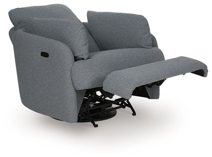 Alainmont Next - Gen Nuvella - Swivel Power Recliner - Hornell Furniture Outlet
