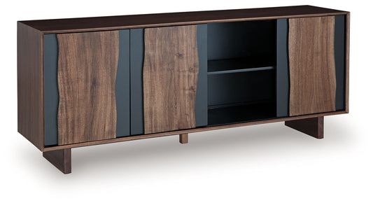 Welby - Brown / Charcoal - Accent Cabinet - Hornell Furniture Outlet