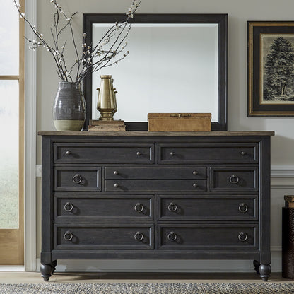 Americana Farmhouse - Dresser & Mirror - Hornell Furniture Outlet