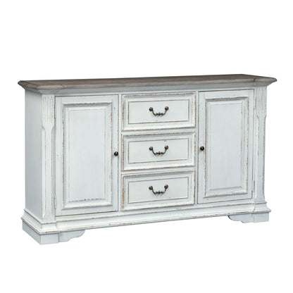 Abbey Park - Buffet - White - Hornell Furniture Outlet