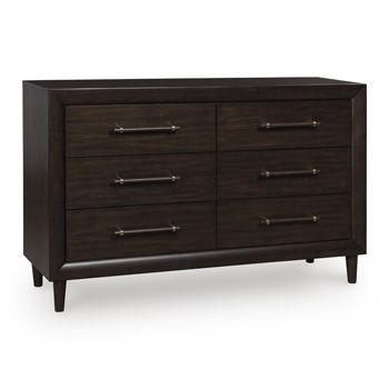 Mallenette - Merlot - Dresser - Hornell Furniture Outlet