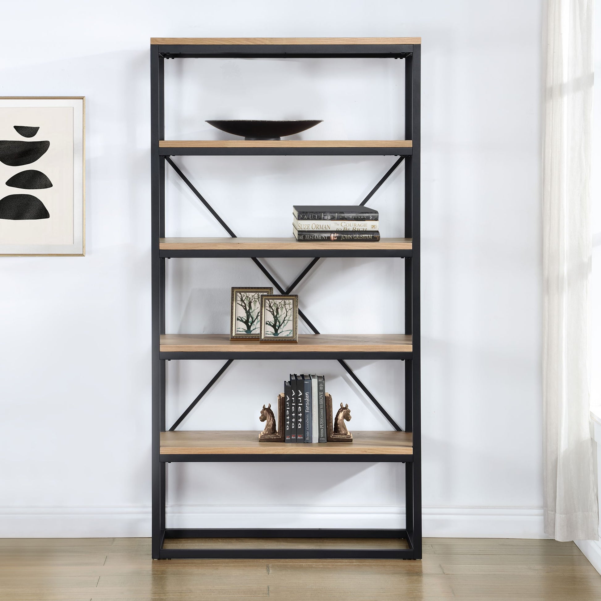 Magnolia - Bookcase - Black - Hornell Furniture Outlet