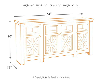 Bolanburg - TV Stand - Hornell Furniture Outlet