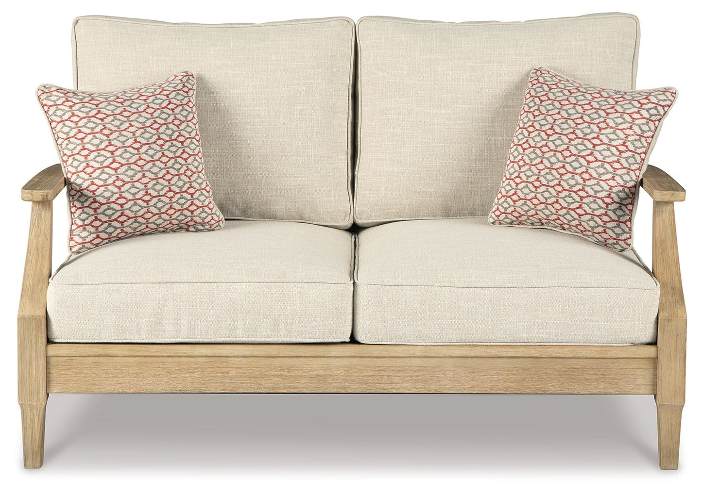 Clare View - Beige - Loveseat w/Cushion - Hornell Furniture Outlet