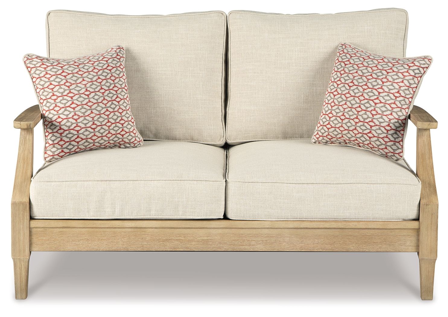 Clare View - Beige - Loveseat w/Cushion - Hornell Furniture Outlet