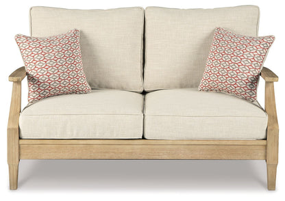 Clare View - Beige - Loveseat w/Cushion - Hornell Furniture Outlet
