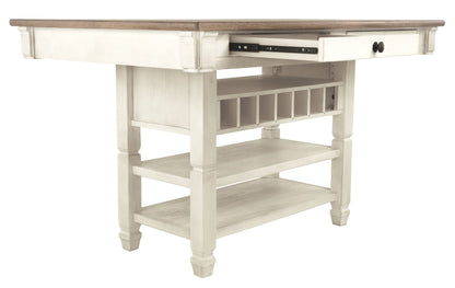Bolanburg - Beige - Rectangular Dining Room Counter Table - Hornell Furniture Outlet