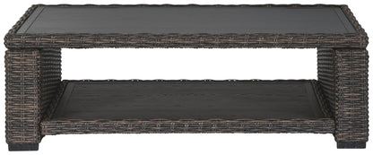 Grasson Lane - Brown - Rectangular Cocktail Table - Hornell Furniture Outlet