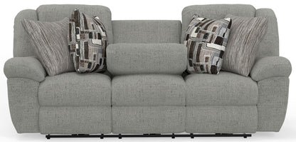 Trifecta - Sofa With 3 Recliners and Drop Down Table - Hornell Furniture Outlet