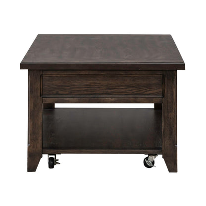 Paradise Valley - Lift Top Cocktail Table - Dark Brown - Hornell Furniture Outlet