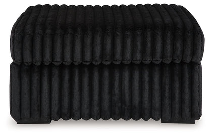 Midnight - Madness - Oversized Accent Ottoman - Hornell Furniture Outlet