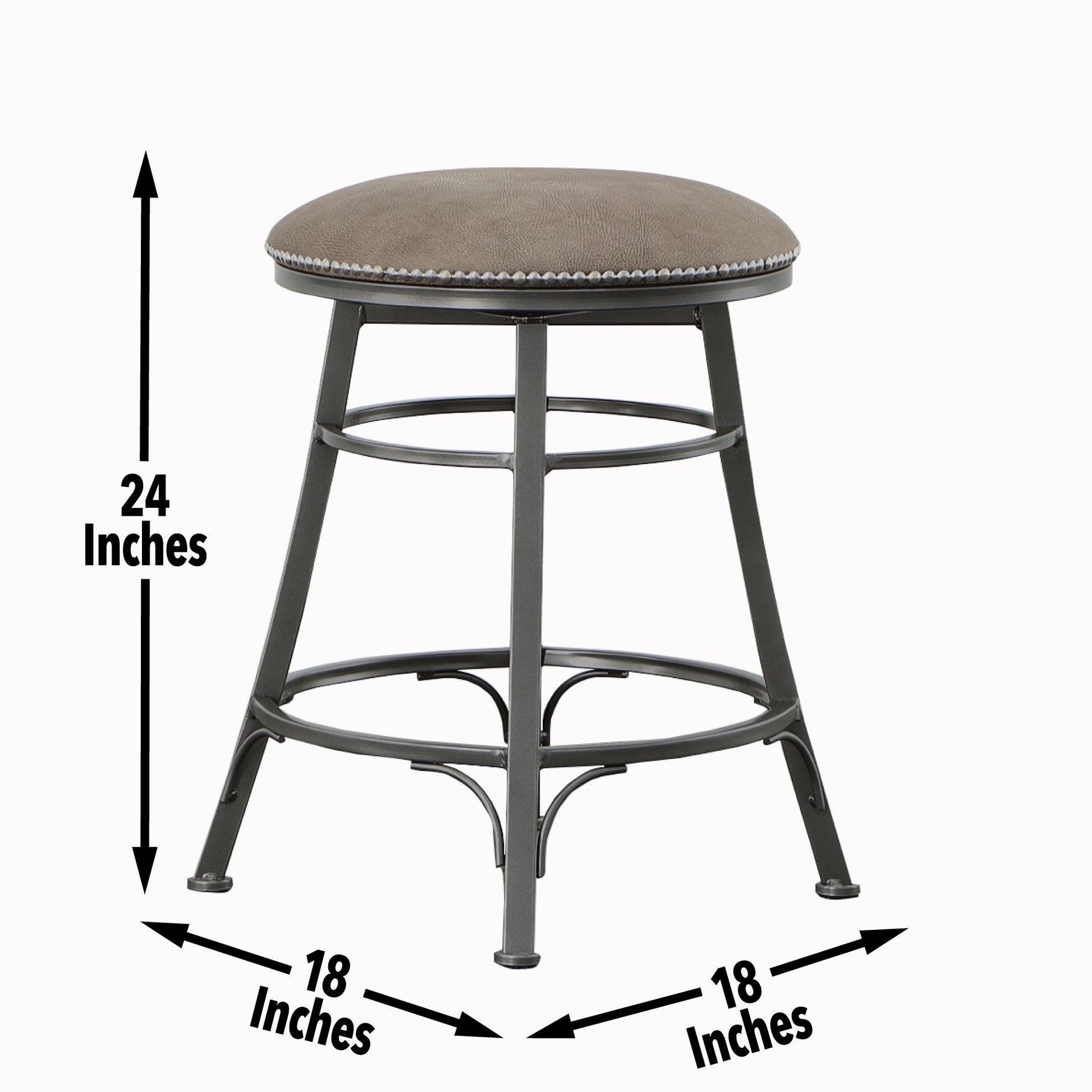 Bali - Backless Swivel Chair - Hornell Furniture Outlet
