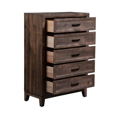 Ridgecrest - 5 Drawer Chest - Light Brown - Hornell Furniture Outlet