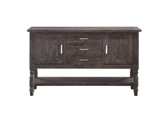Hutchins - Server - Dark Brown - Hornell Furniture Outlet