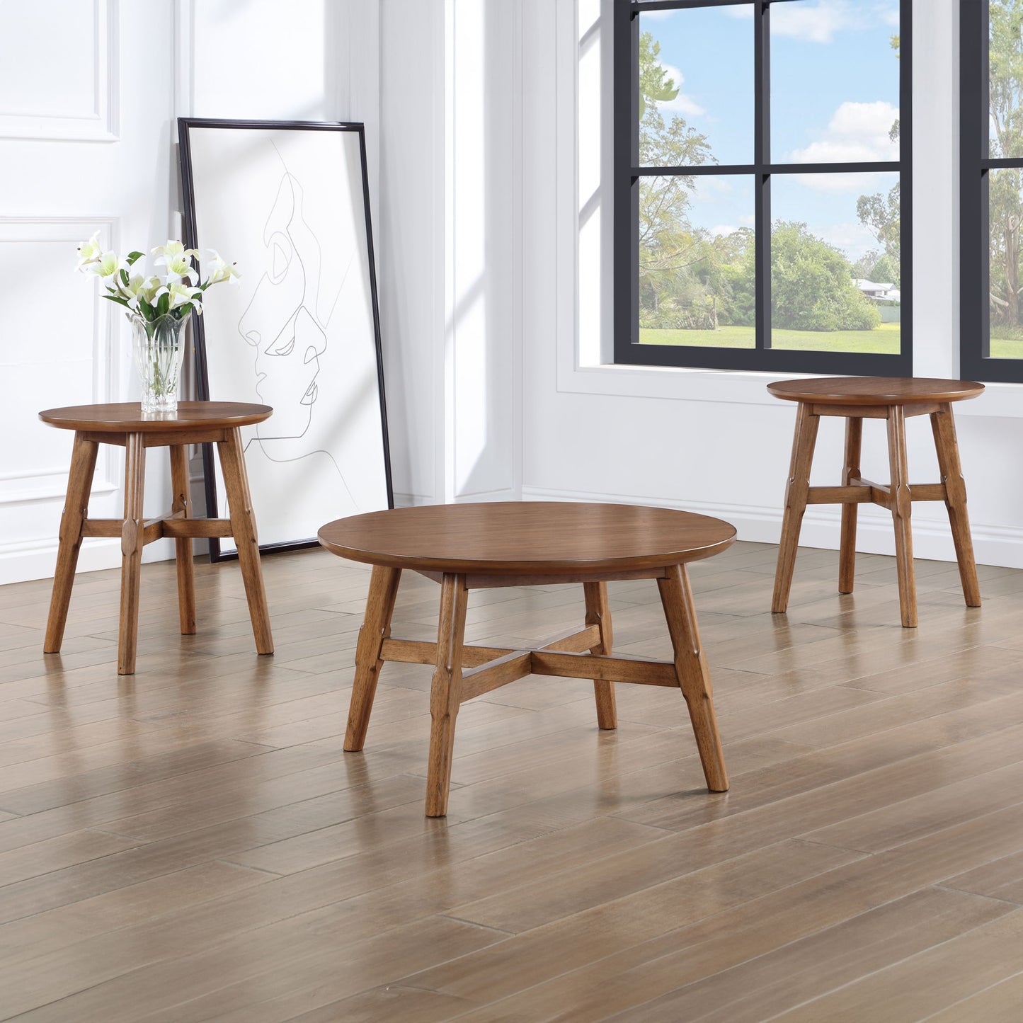Oslo - 3 Piece Table Set - Hornell Furniture Outlet