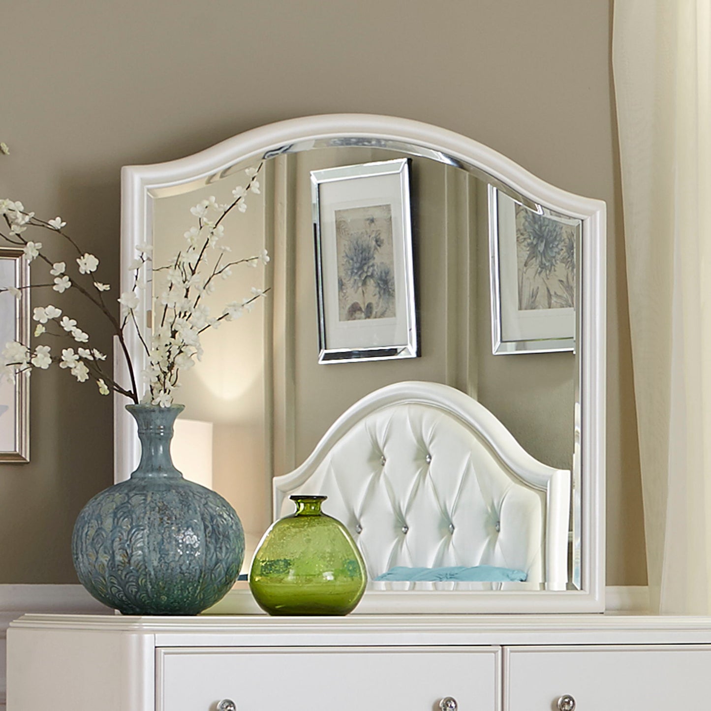 Stardust - Mirror - White - Hornell Furniture Outlet