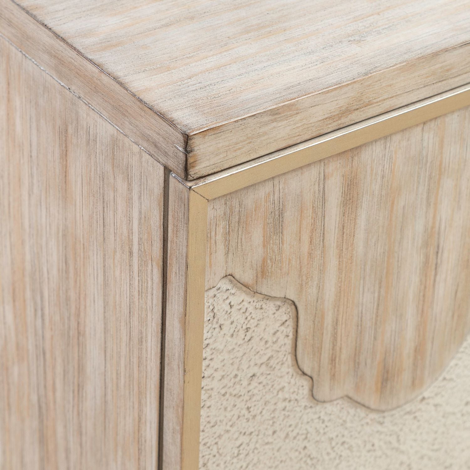 Terrace - 4 Door Accent Cabinet - Gray - Hornell Furniture Outlet