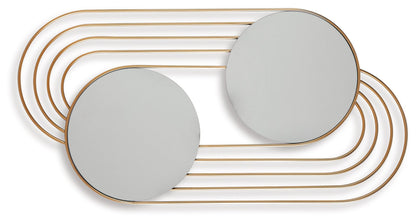Warrenley - Gold Finish - Accent Mirror - Hornell Furniture Outlet