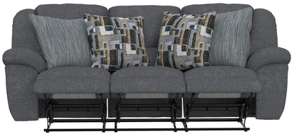 Trifecta - Sofa With 3 Recliners and Drop Down Table - Hornell Furniture Outlet