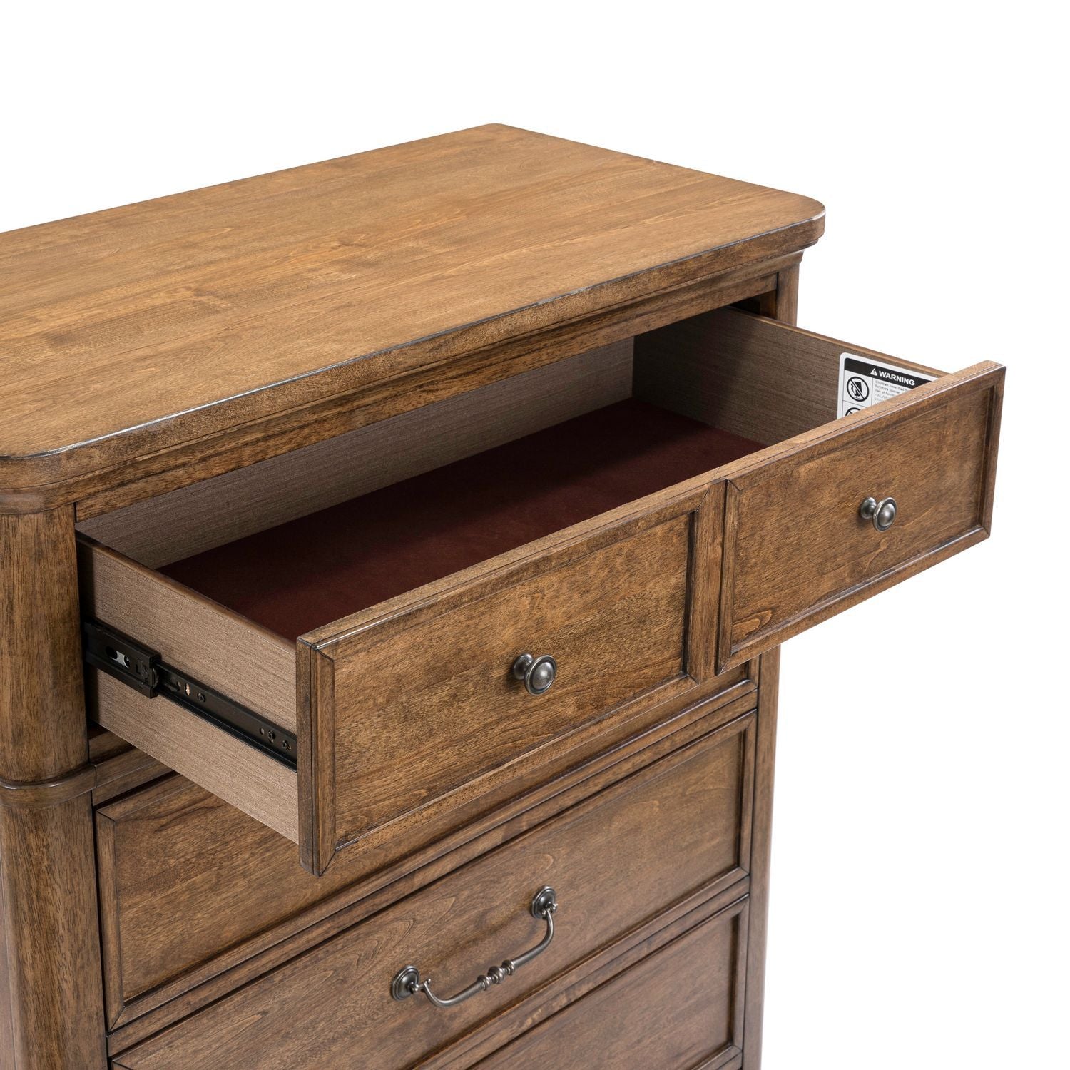 Harrison Heights - 5 Drawer Chest - Sienna - Hornell Furniture Outlet