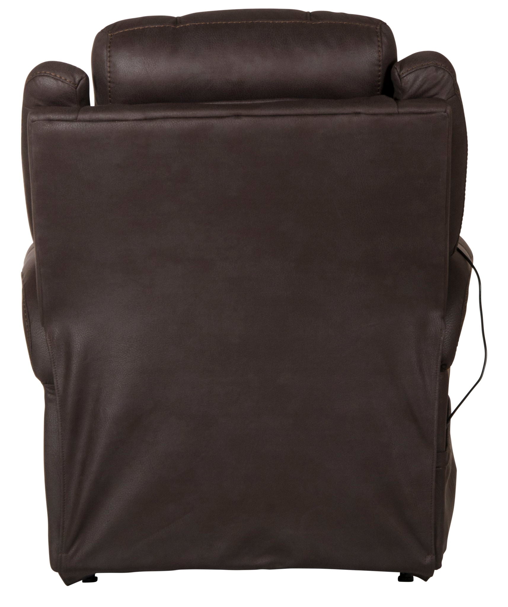 Haywood - Power Headrest Power Lift Lay Flat Recliner With Heat & Massage - Chocolate - Hornell Furniture Outlet