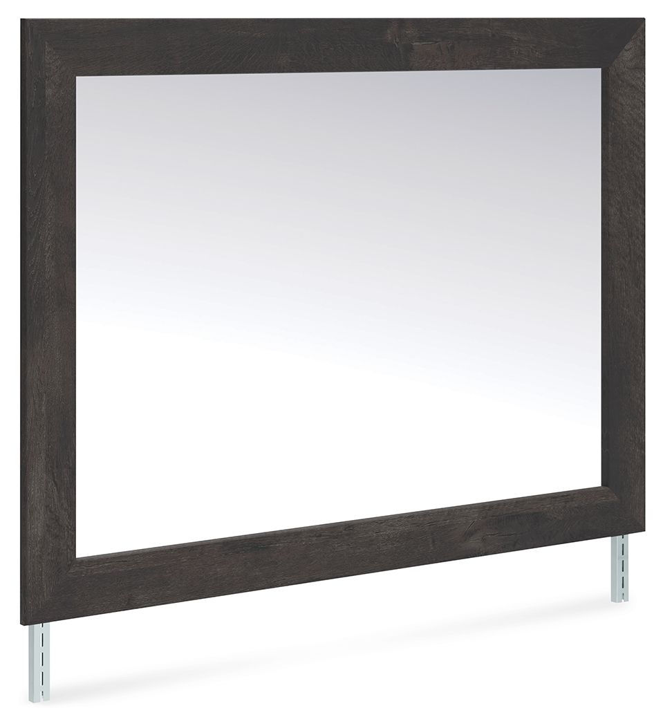 Hollivern - Dark Gray - Bedroom Mirror - Hornell Furniture Outlet