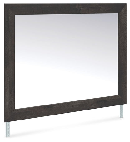 Hollivern - Dark Gray - Bedroom Mirror - Hornell Furniture Outlet