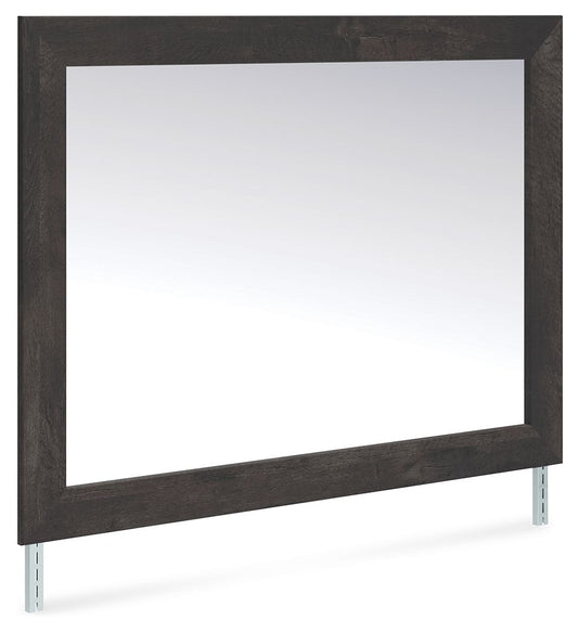 Hollivern - Dark Gray - Bedroom Mirror - Hornell Furniture Outlet