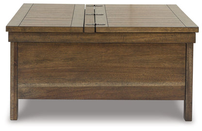 Moriville - Grayish Brown - Lift Top Cocktail Table - Hornell Furniture Outlet