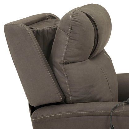 Thames - Power Lift Chair With Power Headrest - Brown - Hornell Furniture Outlet