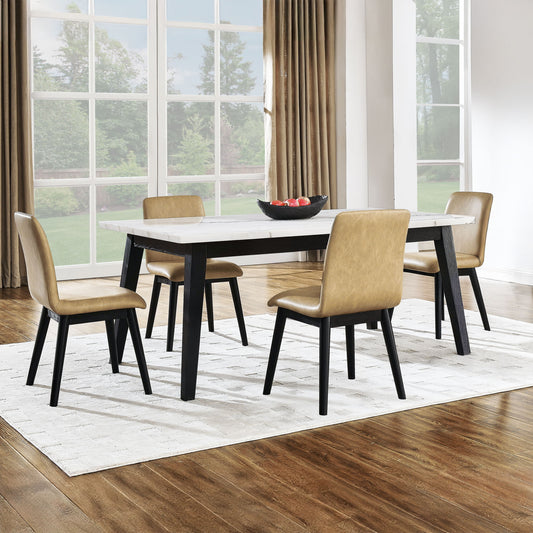 Vida Black - Dining Table Set - Hornell Furniture Outlet