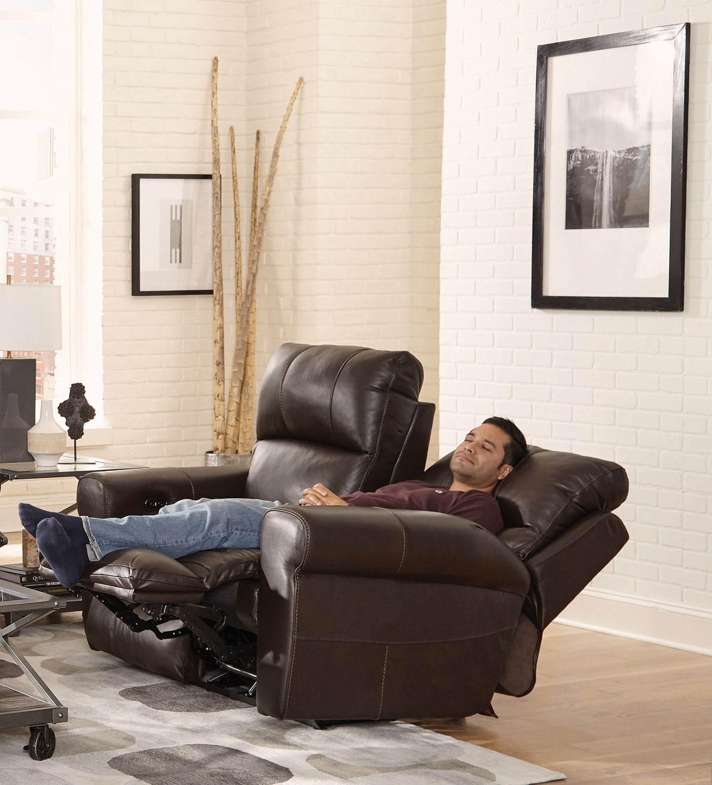 Torretta - Power Lay Flat Reclining Loveseat - Hornell Furniture Outlet