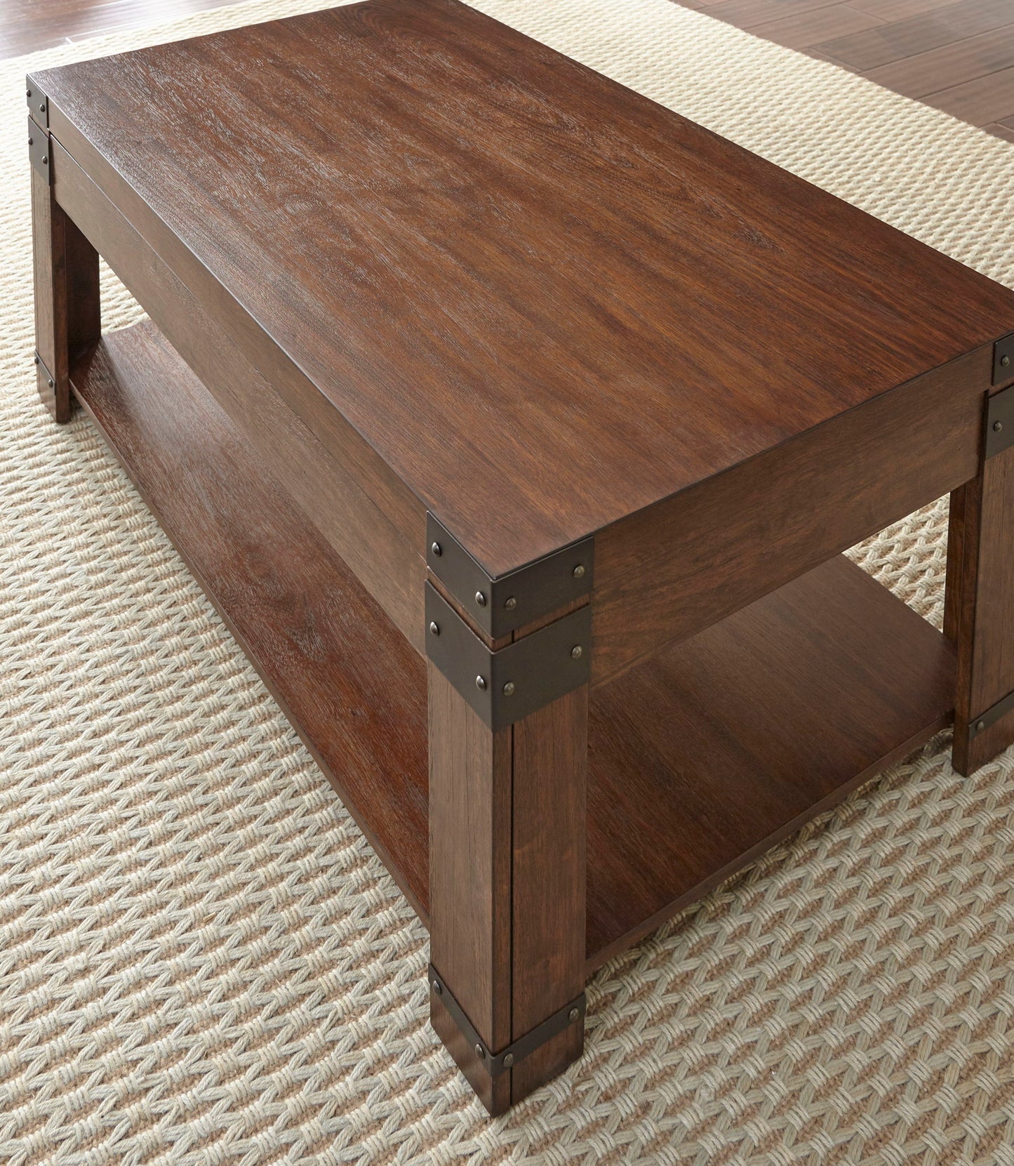 Arusha - Lift Top Cocktail Table - Brown - Hornell Furniture Outlet