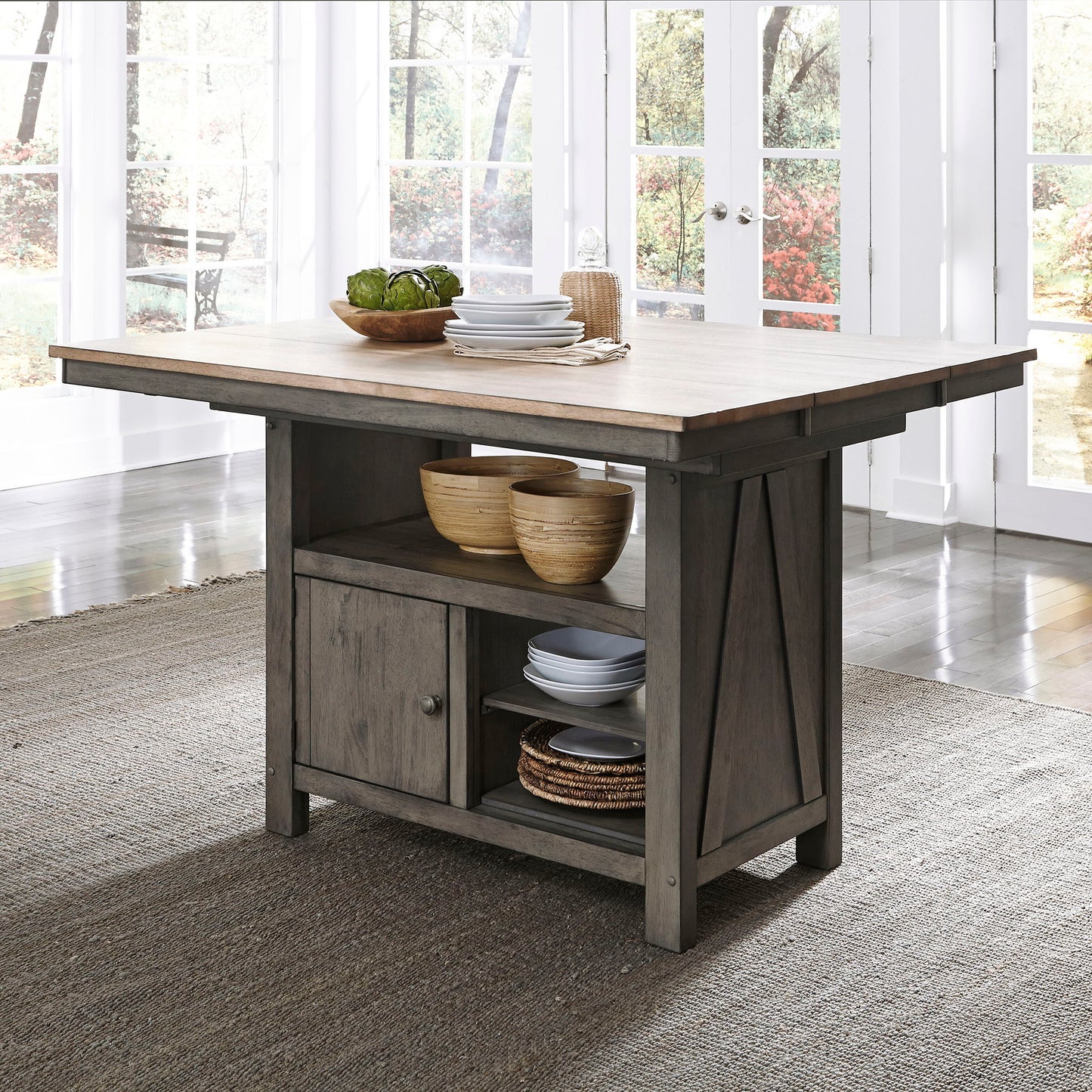 Lindsey Farm - Gathering Table Set - Hornell Furniture Outlet