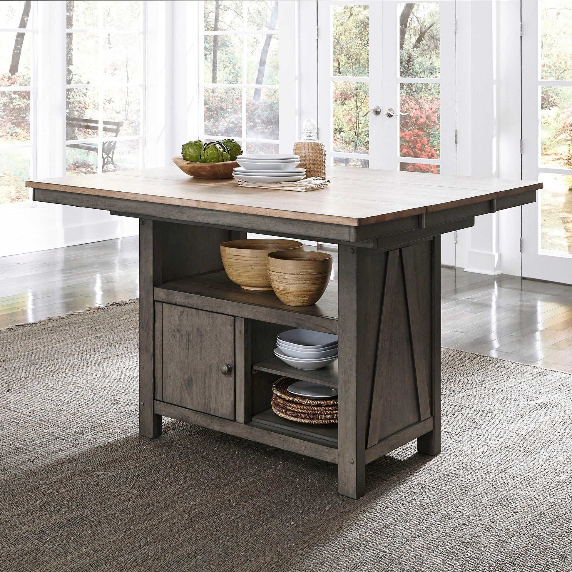 Lindsey Farm - Gathering Table Set - Hornell Furniture Outlet