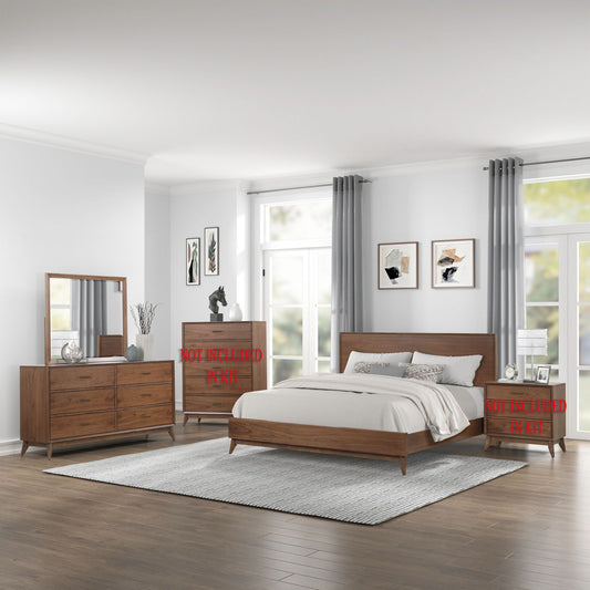 Century Modern - Dresser & Mirror - Light Brown - Hornell Furniture Outlet