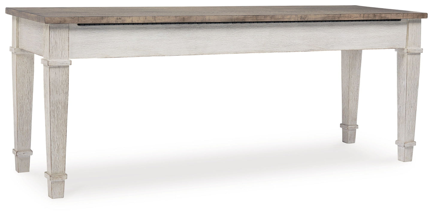 Skempton - Storage Bench - White - Hornell Furniture Outlet