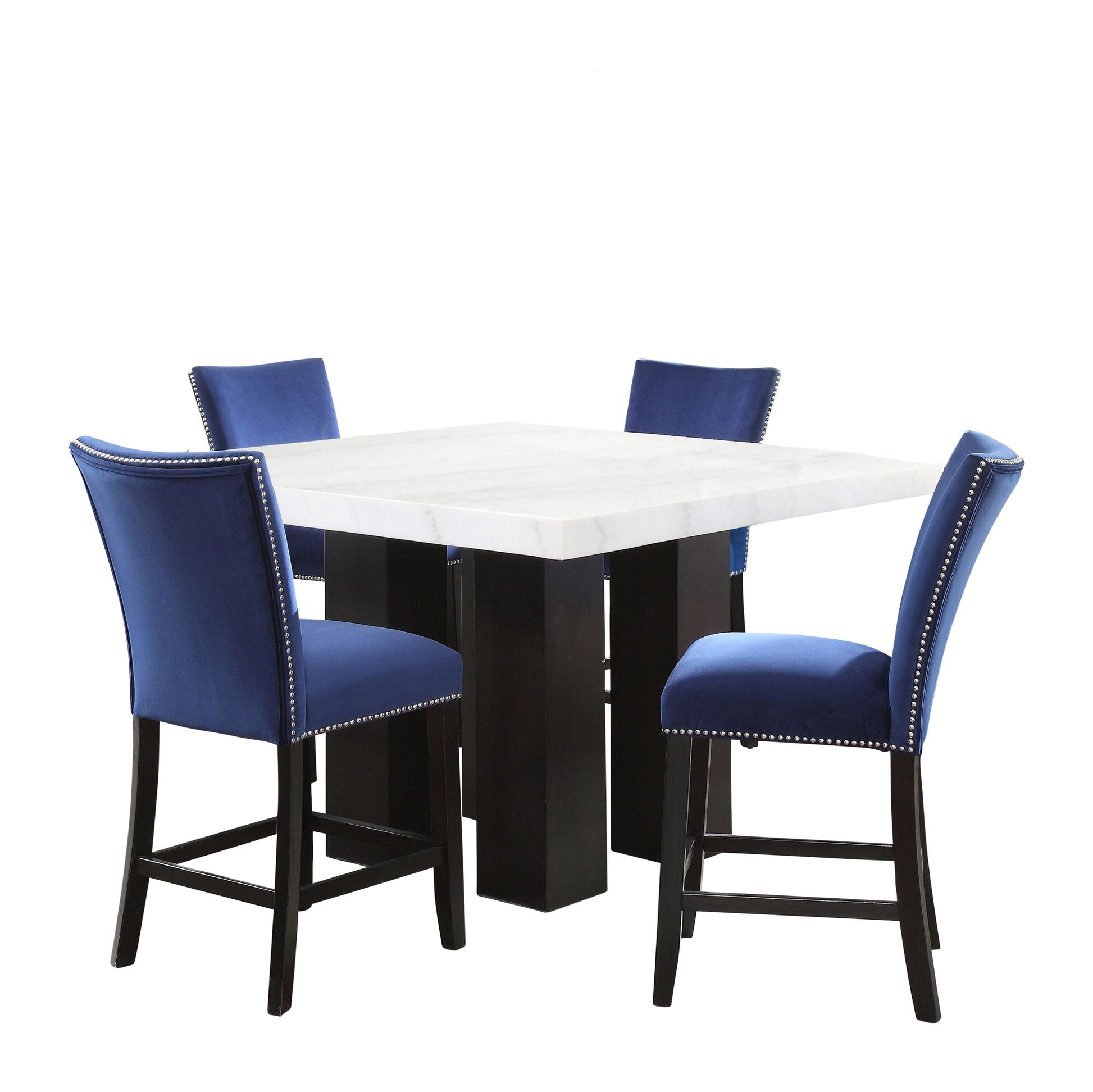 Camila - Square Counter Dining Set - White Top - Hornell Furniture Outlet