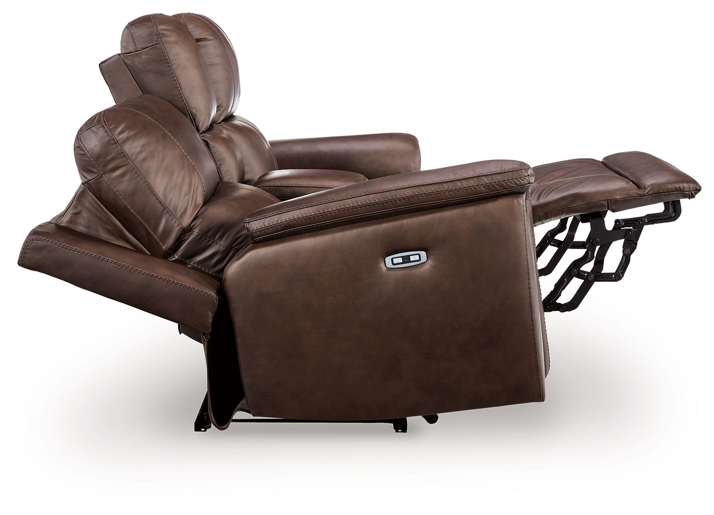 Bleckley - Power Reclining Loveseat With Console / Adjustable Headrest - Hornell Furniture Outlet