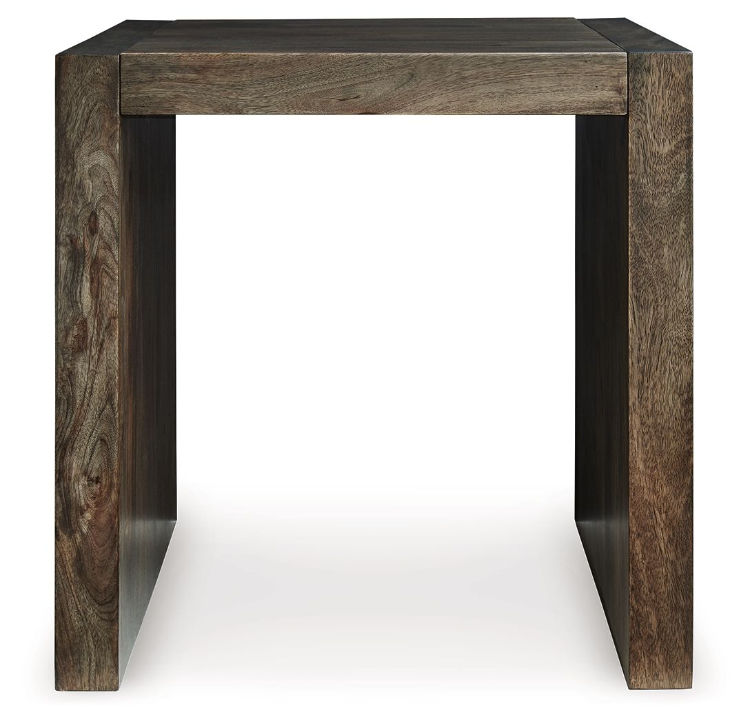 Dreggan - Brown - Square End Table - Hornell Furniture Outlet