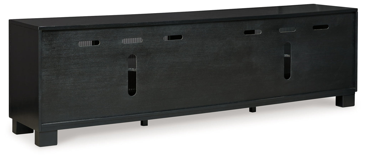 Winbardi - Black - Extra Large TV Stand - Hornell Furniture Outlet
