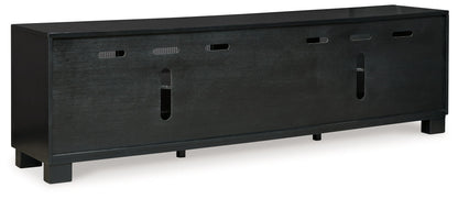 Winbardi - Black - Extra Large TV Stand - Hornell Furniture Outlet