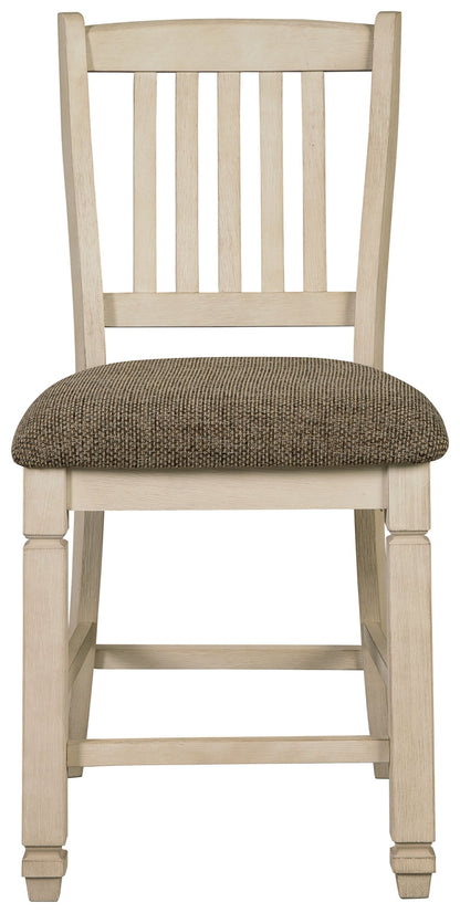 Bolanburg - Beige - Upholstered Barstool (Set of 2) - Hornell Furniture Outlet