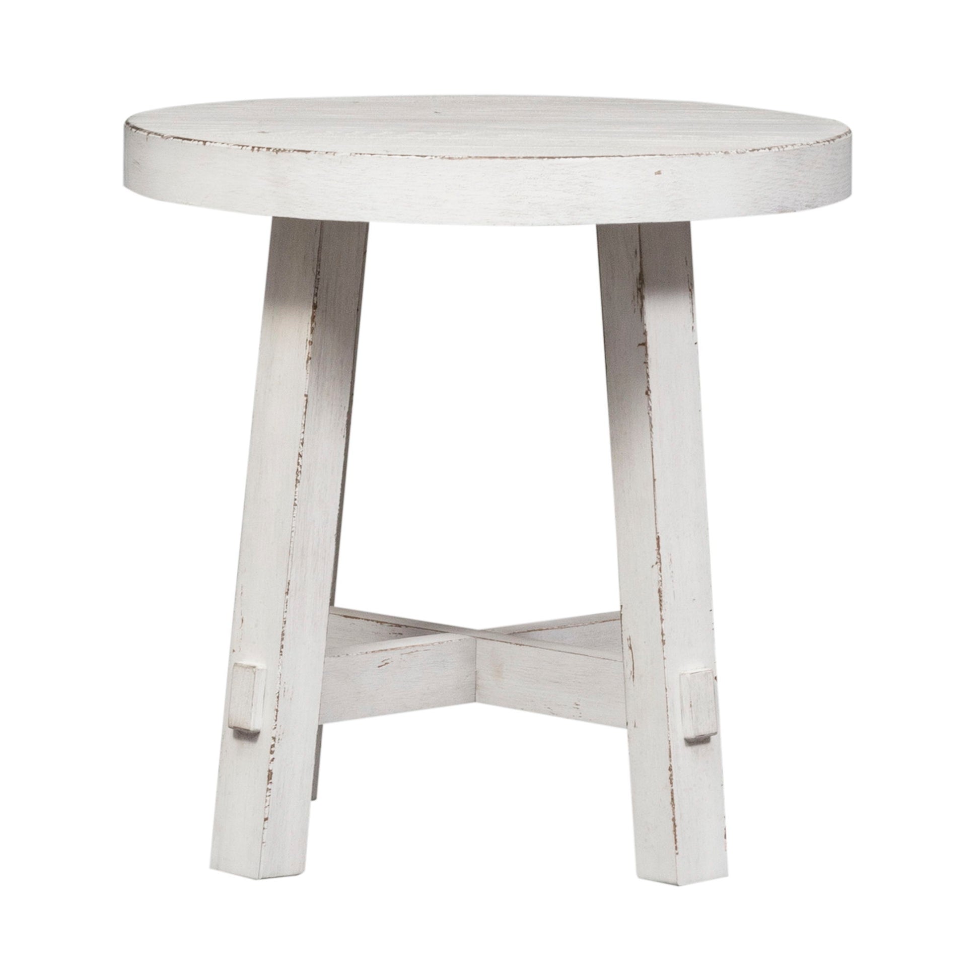 Modern Farmhouse - Splay Leg Round End Table - Hornell Furniture Outlet