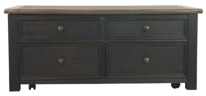 Tyler Creek - Grayish Brown / Black - Lift Top Cocktail Table - Hornell Furniture Outlet