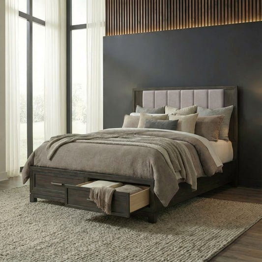 Modern Edge - Storage Bed - Hornell Furniture Outlet