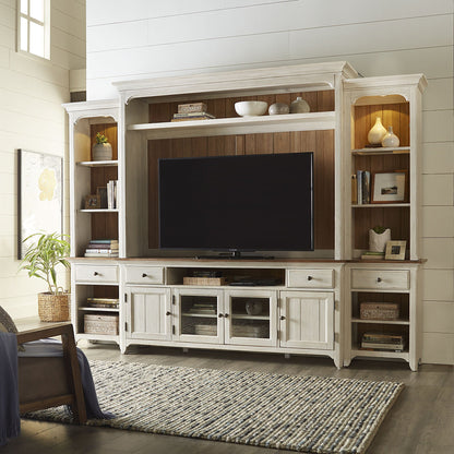 Farmhouse Reimagined - Entertainment Center - Hornell Furniture Outlet