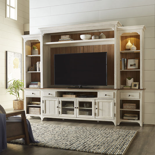 Farmhouse Reimagined - Entertainment Center - Hornell Furniture Outlet