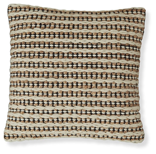 Nealington - Brown / Black / White - Pillow (Set of 4) - Hornell Furniture Outlet